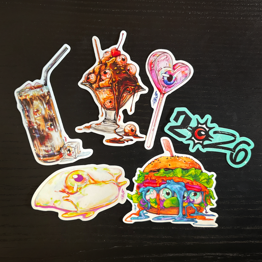 Eyeball Food Sticker Pack