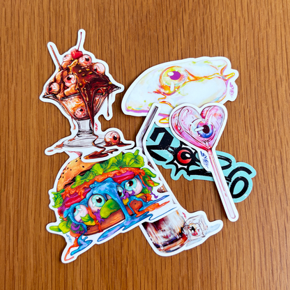 Eyeball Food Sticker Pack